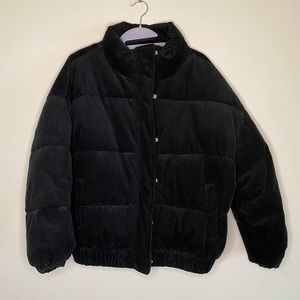 Forever21 Quilted Corduroy Puffer Jacket